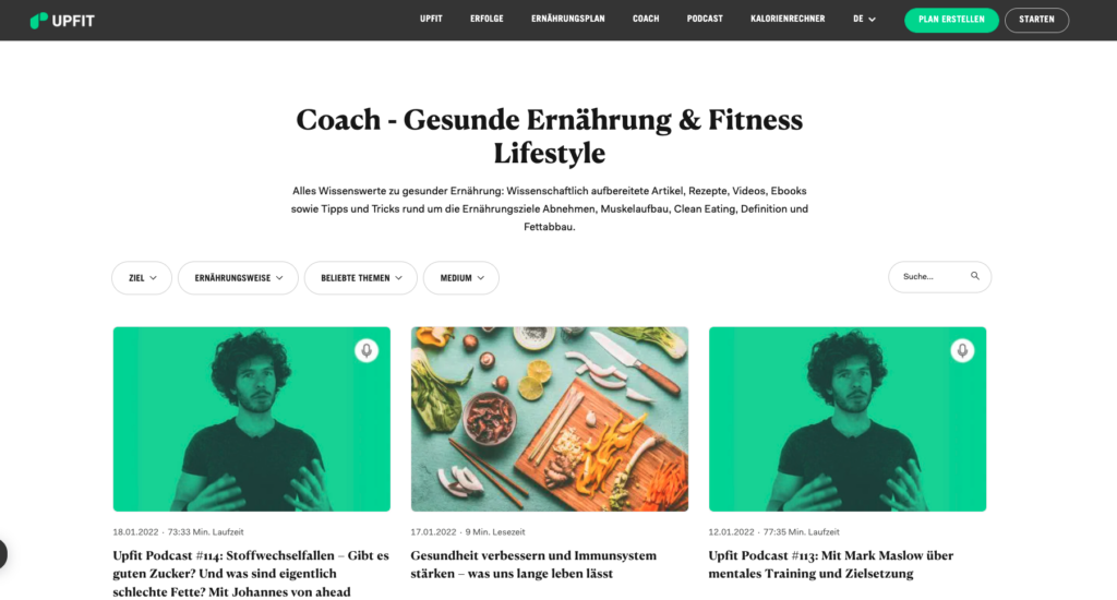 Coach Blog von Upfit