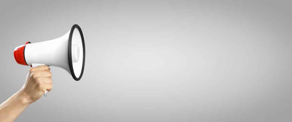 Ein Megaphon