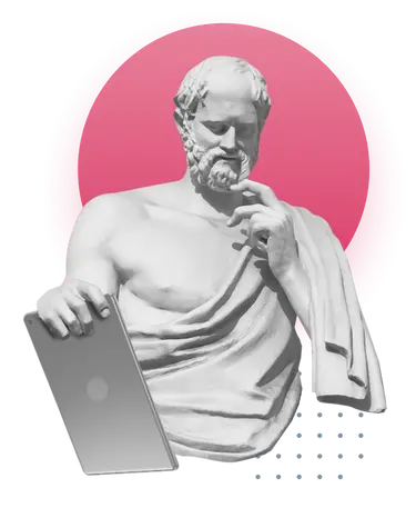 Abstract hand with phone