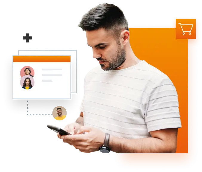 man with mobile phone